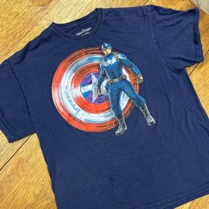 Marvel - Captain America - XL Blue T-shirt